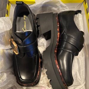 Circus NY Natasha Loafers with Gold Buckle Detail